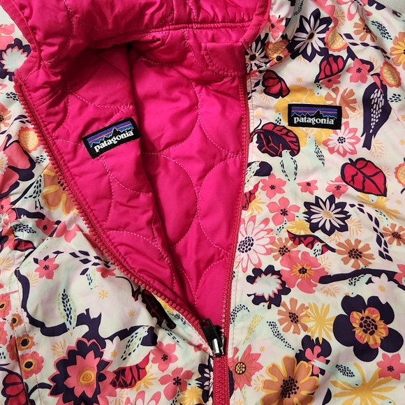 Patagonia Puff-Ball Reversible Jacket and matching pants girls size 6M 6 Months - Picture 7 of 9
